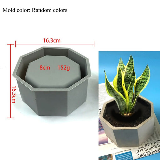 Flower Pot Multiple Shape Silicone Mould For Jesmonite Art | Mould - Resinarthub