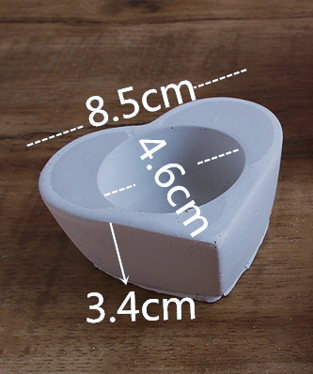 Heart Shape Candle Holder for Jesmonite Art