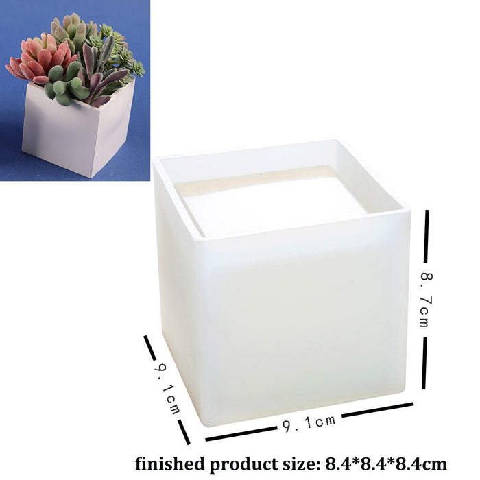 Flower Pot Multiple Shape Silicone Mould For Jesmonite Art