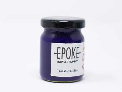 75g Bottle of translucent blue color resin art pigment  