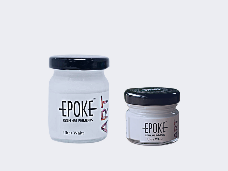 Ultra White Opaque Epoke Art Pigment 75gm | Pigment - Resinarthub
