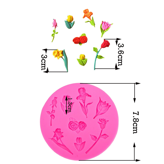 Flowers Mould | Mould - Resinarthub