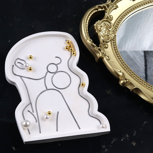 Girl Model Tray Silicone Mold | Mould - Resinarthub
