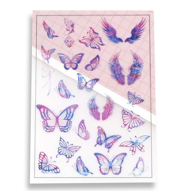 Mix Style Butterfly Flaps Transparent Material (5pc)