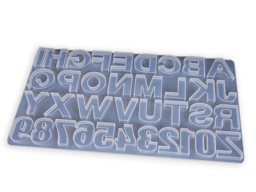 Large Letter A to Z Mold Alphabet & Number Silicone Mold | Mould - Resinarthub
