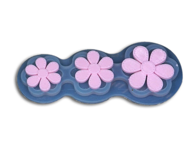 3 Cavity Frosted Flower Mold for Pendants Jewelry Making (2 variants)