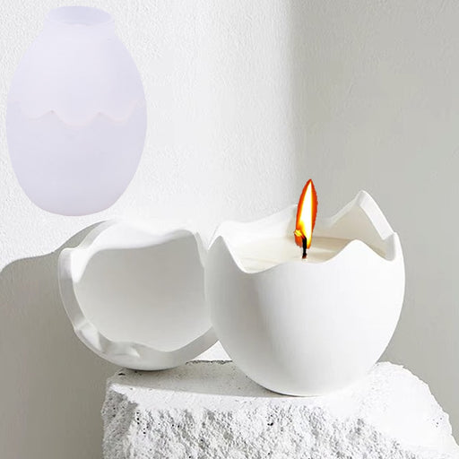 Egg Shape Candle Jar Mold | Mould - Resinarthub