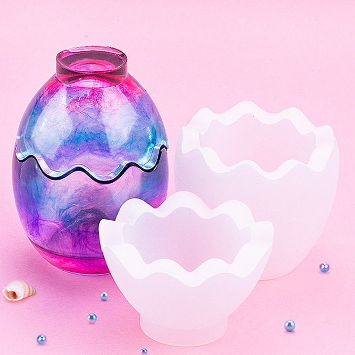 Egg Shape Candle Jar Mold | Mould - Resinarthub