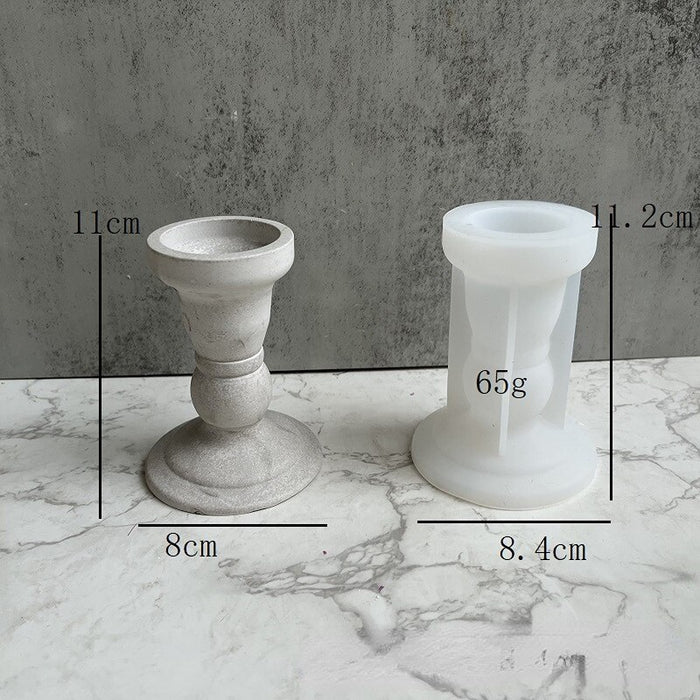 Roman Columns Candleholder Silicone Mold