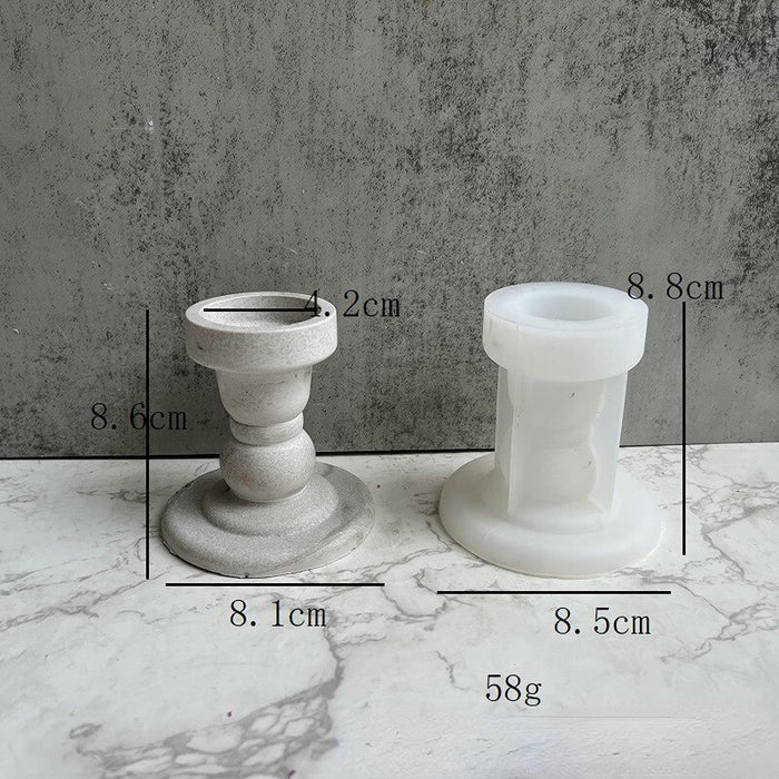 Roman Columns Candleholder Silicone Mold