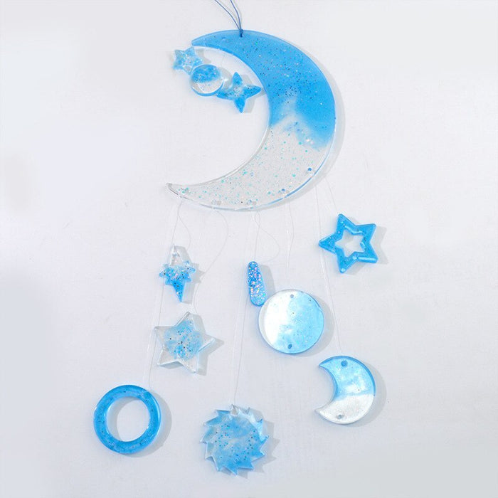 Moon Star Wind Chime Silicone Mold | Mould - Resinarthub