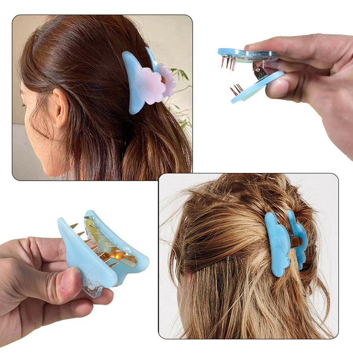 Hairclip Clay Silicone Mold(Set of 1 mold and 4 clips)