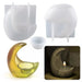 Moon Shape Candlestick Ornament Silicone Mould Candle Holder for Jesmonite and Epoxy Resin Art | Mould - Resinarthub