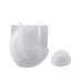 Moon Shape Candlestick Ornament Silicone Mould Candle Holder for Jesmonite and Epoxy Resin Art | Mould - Resinarthub
