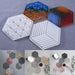 Hexagonal Silicon Coaster mold for Jesmonite Art | Mould - Resinarthub