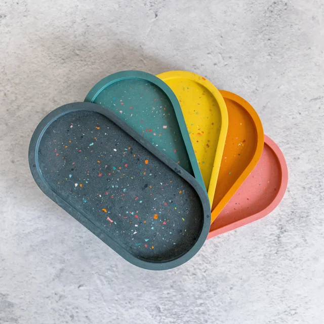 Oval Coaster Flexible Silicone Mold (2 style) | Mould - Resinarthub