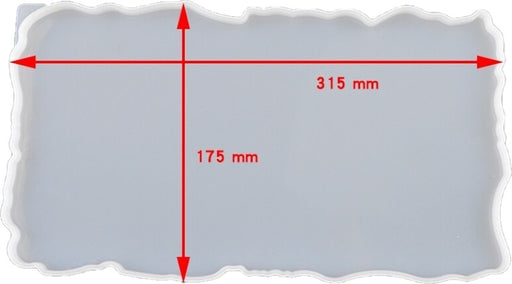 Rectangle tray Mould with frame and handle (Optional) (9 variants) | Mould - Resinarthub