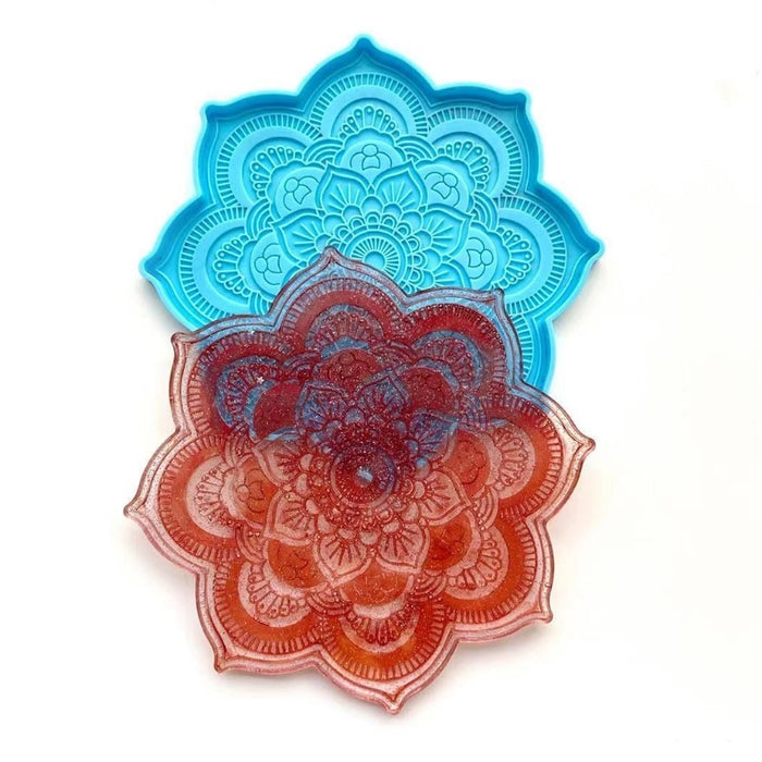 Mandala Coaster Epoxy Resin Mould | Mould - Resinarthub