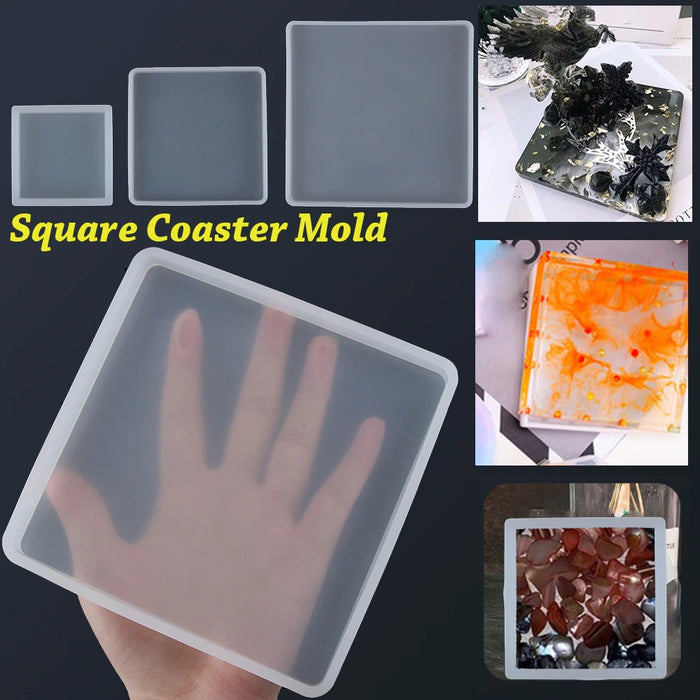 Square Transparent Silicone Mold (3 variants)