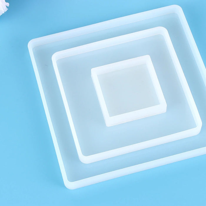 Square Transparent Silicone Mold (3 variants)